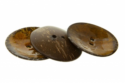 Деревянные украшения для рукоделия пуговицы "Кокос" #4 - купить в Северске. Цена: 66.23 руб.