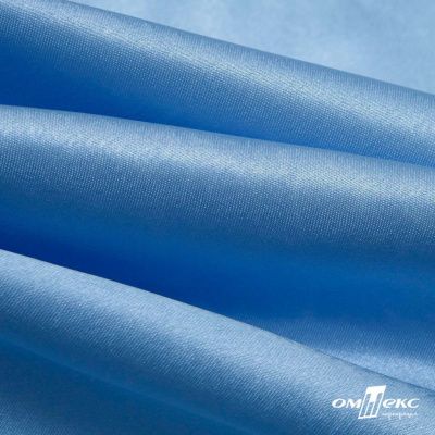 Поли креп-сатин 14-4121, 125 (+/-5) гр/м2, шир.150см, цвет голубой - купить в Северске. Цена 155.57 руб.