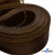 Регилиновая лента, шир.80мм, (уп.25 ярд), цв.- коричневый - купить в Северске. Цена: 648.89 руб.