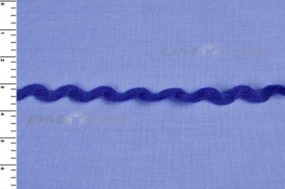 Тесьма плетеная "Вьюнчик"/синий - купить в Северске. Цена: 40.72 руб.