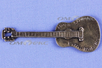 Декоративный элемент для творчества из металла "Гитара"  - купить в Северске. Цена: 19.99 руб.
