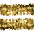 Тесьма с пайетками D16, шир. 30 мм/уп. 25+/-1 м, цвет золото - купить в Северске. Цена: 1 087.39 руб.