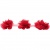 Тесьма плетеная "Рюш", упак. 9,14 м, цвет красный - купить в Северске. Цена: 46.82 руб.