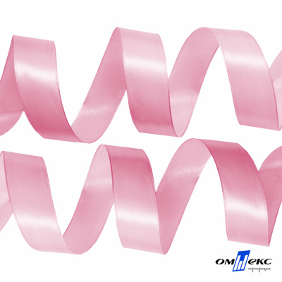 050-нежно-розовый Лента атласная упаковочная (В) 85+/-5гр/м2, шир.25 мм (1/2), 25+/-1 м - купить в Северске. Цена: 53.96 руб.