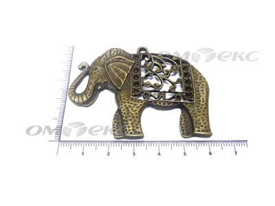 Декоративный элемент для творчества из металла "Слон"  - купить в Северске. Цена: 26.66 руб.