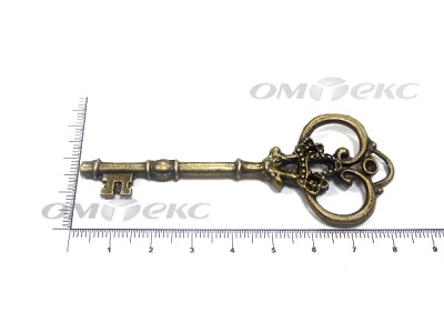 Декоративный элемент для творчества из металла "Ключ"8,5 см  - купить в Северске. Цена: 26.66 руб.