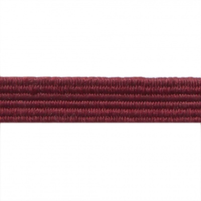 Резиновые нити с текстильным покрытием, шир. 6 мм ( упак.30 м/уп), цв.- 88-бордо - купить в Северске. Цена: 155.22 руб.