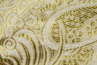 Ткань костюмная жаккард №5, 140 гр/м2, шир.150см, цвет золото - купить в Северске. Цена 383.29 руб.