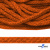 Шнур плетеный d-6 мм, 70% хлопок 30% полиэстер, уп.90+/-1 м, цв.1066-апельсин - купить в Северске. Цена: 588 руб.