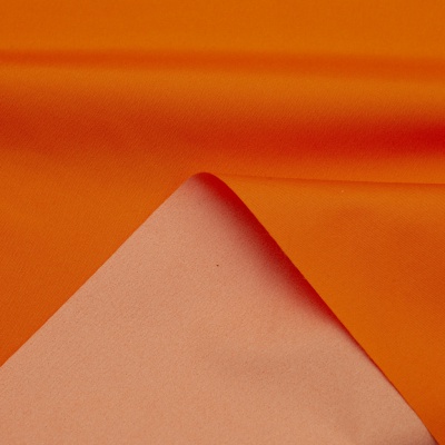 Поли понж (Дюспо) 17-1350, PU/WR, 65 гр/м2, шир.150см, цвет оранжевый - купить в Северске. Цена 82.93 руб.