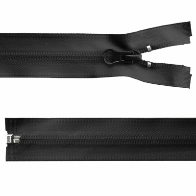 Молния водонепроницаемая PVC Т-7, 100 см, разъемная, цвет чёрный - купить в Северске. Цена: 61.89 руб.