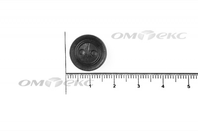 51820/15 мм (2 пр)  черные пуговицы - купить в Северске. Цена: 0.87 руб.