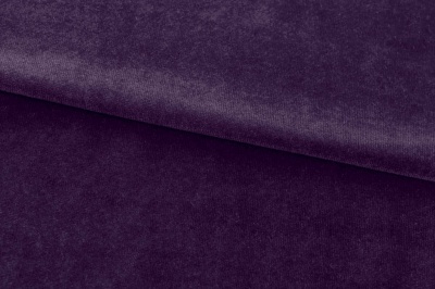 Бархат стрейч, 240 гр/м2, шир.160см, (2,4 м/кг), цвет 27/фиолет - купить в Северске. Цена 886.02 руб.