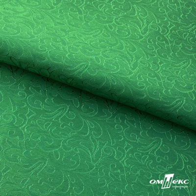 Ткань жаккард королевский, 100% полиэстр 180 г/м 2, шир.150 см, цв-зеленый - купить в Северске. Цена 293.39 руб.