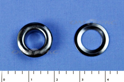 Люверсы металлические, блочка/кольцо, №5 (8 мм) упак.1000 шт- цв.никель - купить в Северске. Цена: 392 руб.