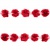 Тесьма плетеная "Рюш", упак. 9,14 м, цвет красный - купить в Северске. Цена: 46.82 руб.