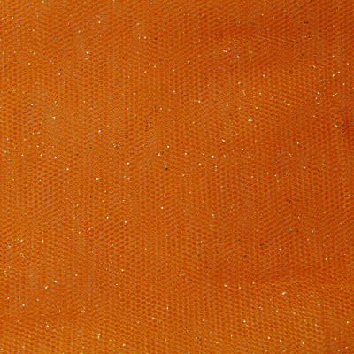 Сетка Глиттер, 24 г/м2, шир.145 см., оранжевый - купить в Северске. Цена 117.24 руб.
