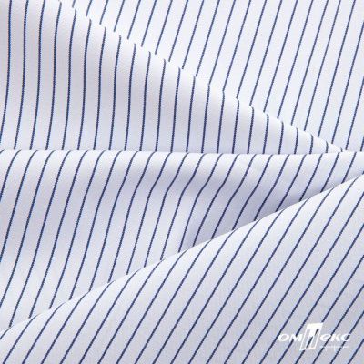 Ткань сорочечная Ронда, 115 г/м2, 58% пэ,42% хл, шир.150 см, цв.4-синяя, (арт.114) - купить в Северске. Цена 306.69 руб.