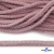 Шнур плетеный d-6 мм круглый, 70% хлопок 30% полиэстер, уп.90+/-1 м, цв.1087-розовый - купить в Северске. Цена: 588 руб.