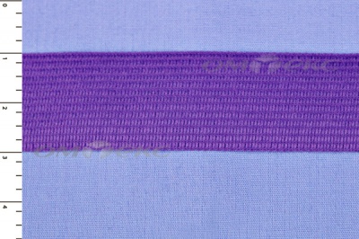 Окантовочная тесьма №0225, шир. 22 мм (в упак. 100 м), цвет фиолет - купить в Северске. Цена: 271.60 руб.