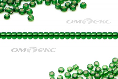 Бисер (SL) 11/0 ( упак.100 гр) цв.27В - зелёный - купить в Северске. Цена: 53.34 руб.