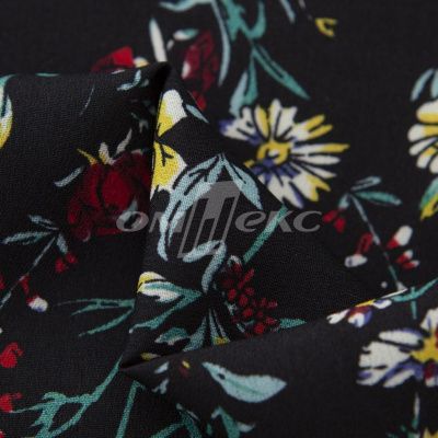 Плательная ткань "Фламенко" 6.2, 80 гр/м2, шир.150 см, принт растительный - купить в Северске. Цена 239.03 руб.