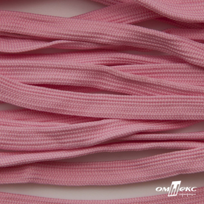 Шнур плетеный (плоский) d-12 мм, (уп.90+/-1м), 100% полиэстер, цв.256 - розовый - купить в Северске. Цена: 8.62 руб.
