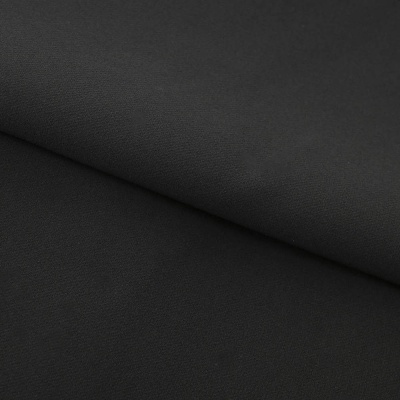 Костюмная ткань "Элис", 220 гр/м2, шир.150 см, цвет чёрный - купить в Северске. Цена 308 руб.
