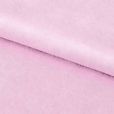 Велюр JS LIGHT 1, 220 гр/м2, шир.150 см, (3,3 м/кг), цвет бл.розовый - купить в Северске. Цена 1 055.34 руб.