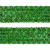 Тесьма с пайетками D4, шир. 35 мм/уп. 25+/-1 м, цвет зелёный - купить в Северске. Цена: 1 308.30 руб.
