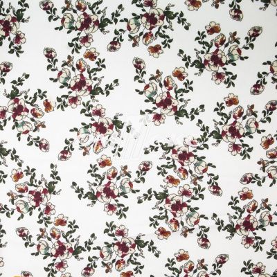 Плательная ткань "Фламенко" 23.1, 80 гр/м2, шир.150 см, принт растительный - купить в Северске. Цена 264.56 руб.