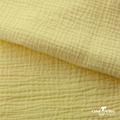 Ткань Муслин, 100% хлопок, 125 гр/м2, шир. 135 см (12-0824) цв.лимон нюд - купить в Северске. Цена 337.25 руб.