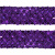 Тесьма с пайетками 12, шир. 35 мм/уп. 25+/-1 м, цвет фиолет - купить в Северске. Цена: 1 308.30 руб.