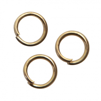 Кольцо  соединительное для бижутерии 5 мм, цв.-золото - купить в Северске. Цена: 0.44 руб.