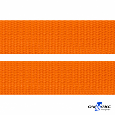 Оранжевый- цв.523 -Текстильная лента-стропа 550 гр/м2 ,100% пэ шир.20 мм (боб.50+/-1 м) - купить в Северске. Цена: 318.85 руб.