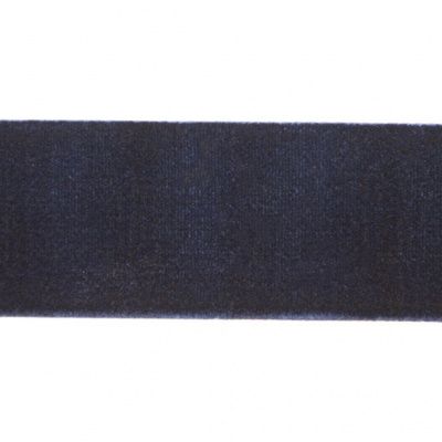 Лента бархатная нейлон, шир.25 мм, (упак. 45,7м), цв.180-т.синий - купить в Северске. Цена: 800.84 руб.