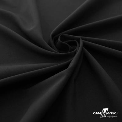 Плательная ткань "Невада", 120 гр/м2, шир.150 см, цвет чёрный - купить в Северске. Цена 254.22 руб.