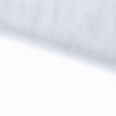 Трикотажное полотно Тюль Кристалл, 100% полиэфир, 16-01/белый, 15гр/м2, шир.160см. - купить в Северске. Цена 129.70 руб.