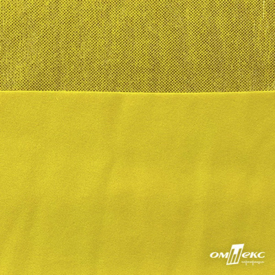 Трикотажное полотно голограмма, шир.140 см, #602 -жёлтый/жёлтый - купить в Северске. Цена 385.88 руб.