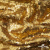 Трикотажное полотно, Сетка с пайетками,188 гр/м2, шир.140 см, цв.-тем.золото (#51) - купить в Северске. Цена 505.15 руб.