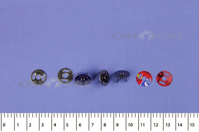 Кнопки магнитные МКМ-02, диам. 18 мм, чёрный никель - купить в Северске. Цена: 14.49 руб.