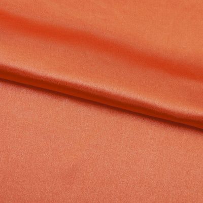 Поли креп-сатин 18-1445, 120 гр/м2, шир.150см, цвет оранжевый - купить в Северске. Цена 155.57 руб.