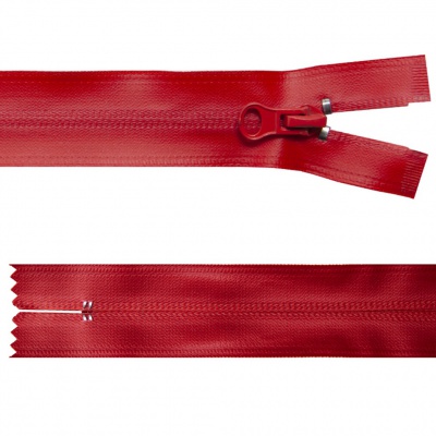 Молния водонепроницаемая PVC Т-7, 20 см, неразъемная, цвет (820)-красный - купить в Северске. Цена: 21.56 руб.