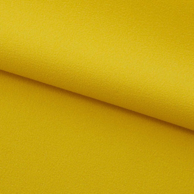 Креп стрейч Амузен 14-0756, 85 гр/м2, шир.150см, цвет жёлтый - купить в Северске. Цена 194.07 руб.