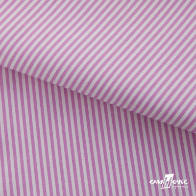 Ткань сорочечная Полоска Кенди, 115 г/м2, 58% пэ,42% хл, шир.150 см, цв.1-розовый, (арт.110) - купить в Северске. Цена 306.69 руб.