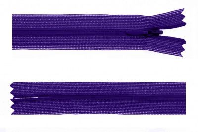 Молния потайная Т3 866, 50 см, капрон, цвет фиолетовый - купить в Северске. Цена: 8.62 руб.