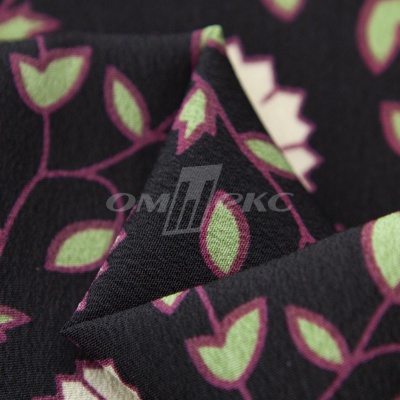Плательная ткань "Фламенко" 10.1, 80 гр/м2, шир.150 см, принт растительный - купить в Северске. Цена 241.49 руб.