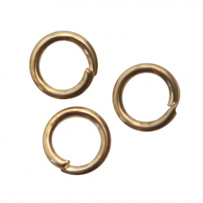 Кольцо  соединительное для бижутерии 4 мм, цв.-золото - купить в Северске. Цена: 0.41 руб.