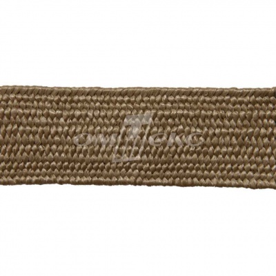 Тесьма отделочная полипропиленовая плетеная эластичная #2, шир. 40мм, цв.- соломенный - купить в Северске. Цена: 50.99 руб.