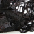 Трикотажное полотно с пайетками, шир.130 см, #311-бахрома чёрная - купить в Северске. Цена 1 183.35 руб.